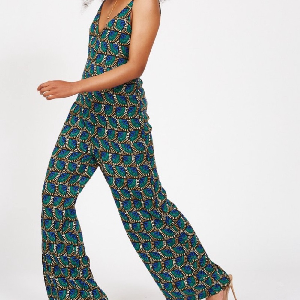 Silk & Salt Dangerously in Love Peacock jumpsuit S